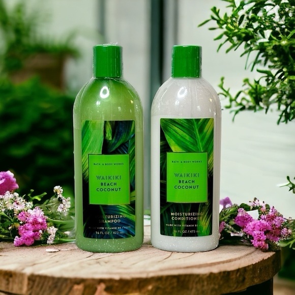 Bath & Body Works Waikiki Beach Coconut Shampoo & Conditioner Set Nwt - Picture 1 of 5